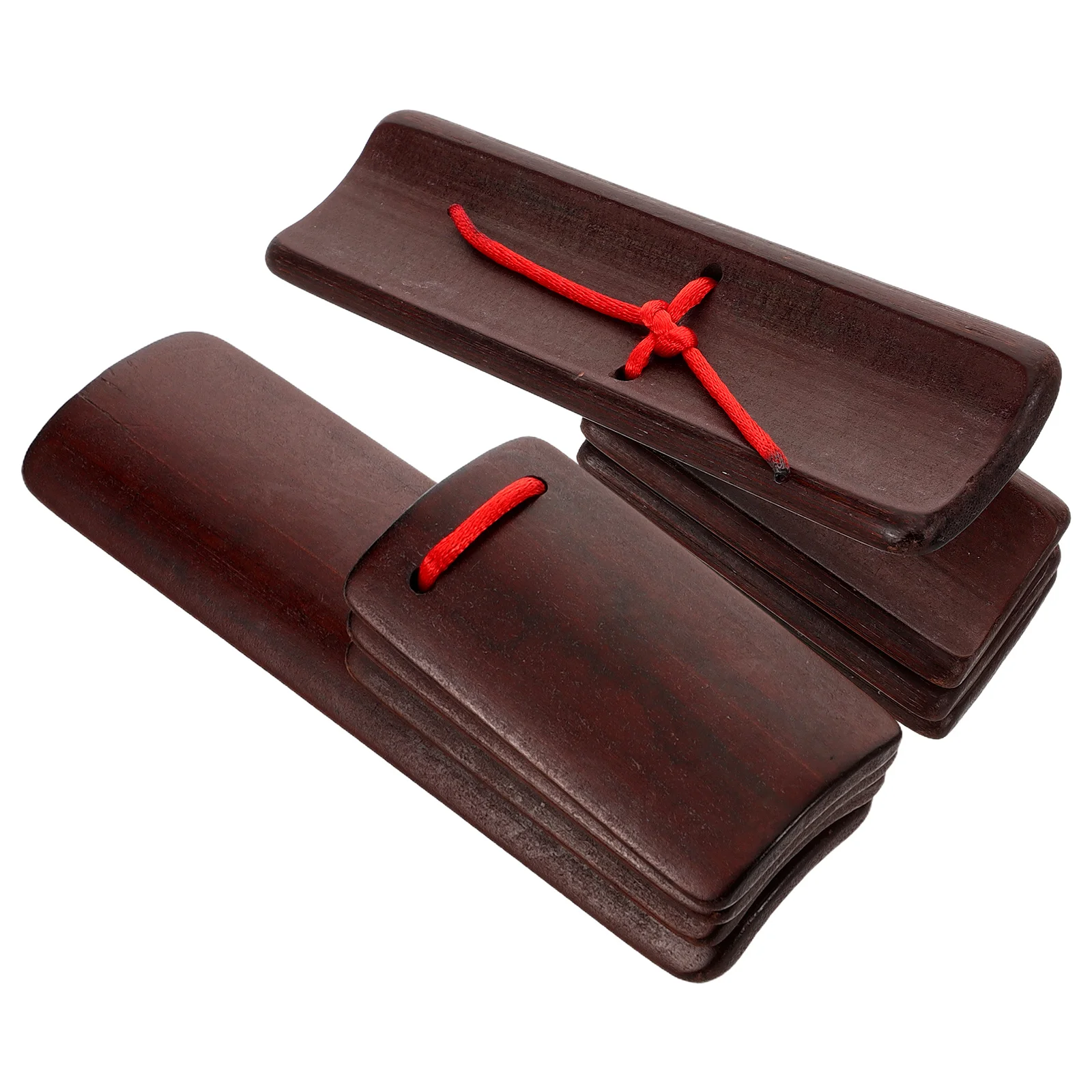 

2 Pcs Bamboo Allegro Chinese Rhythm Instruments Performance Props Wooden Clappers Clapping Castanets Musical