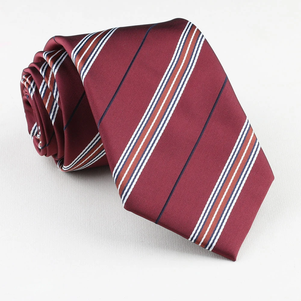 Luxus 8CM Herren Krawatte Krawatte Gestreiften Streifen Krawatten Für Mann Bräutigam Jacquard Gewebt Krawatte Für Business Hochzeit party