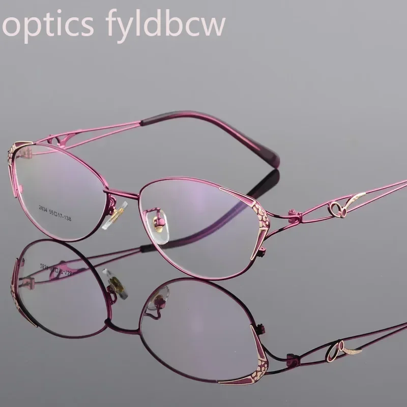 

54-17-138 Women's Prescription Myopia Glasses Metal Myopia Hyperopia Full Frame Color Glasses for Women High quality -100 -225