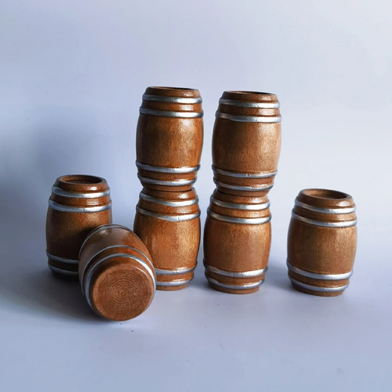 1:12 Tiny Wooden Red Wine Barrel Miniature Wooden Keg Beer Cute And Elegant Design For Doll House Decoration Accessories