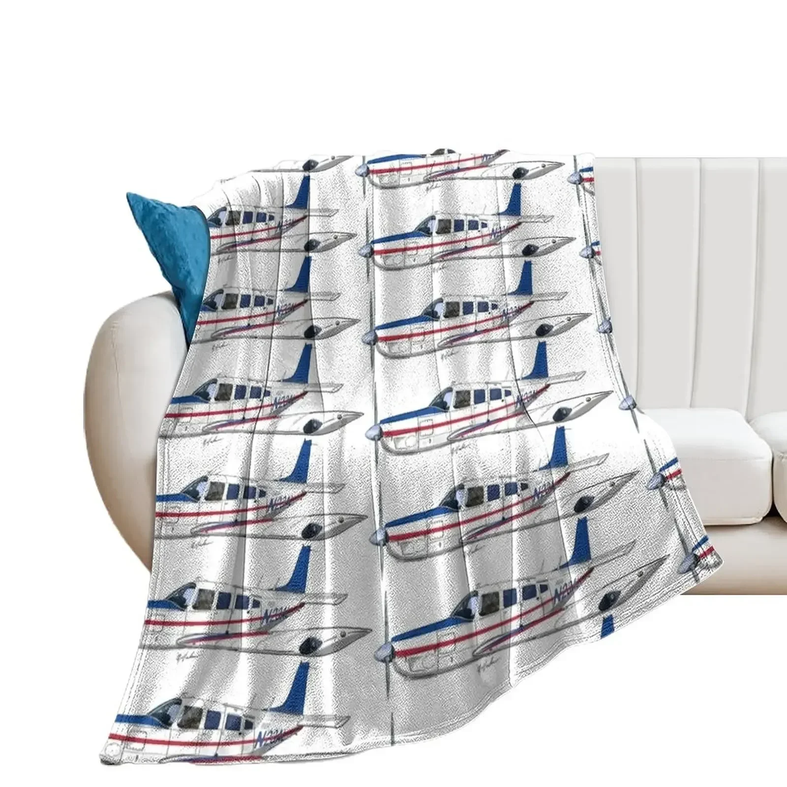 

Piper Saratoga N23AL Throw Blanket Flannels Soft Beds Polar valentine gift ideas Blankets