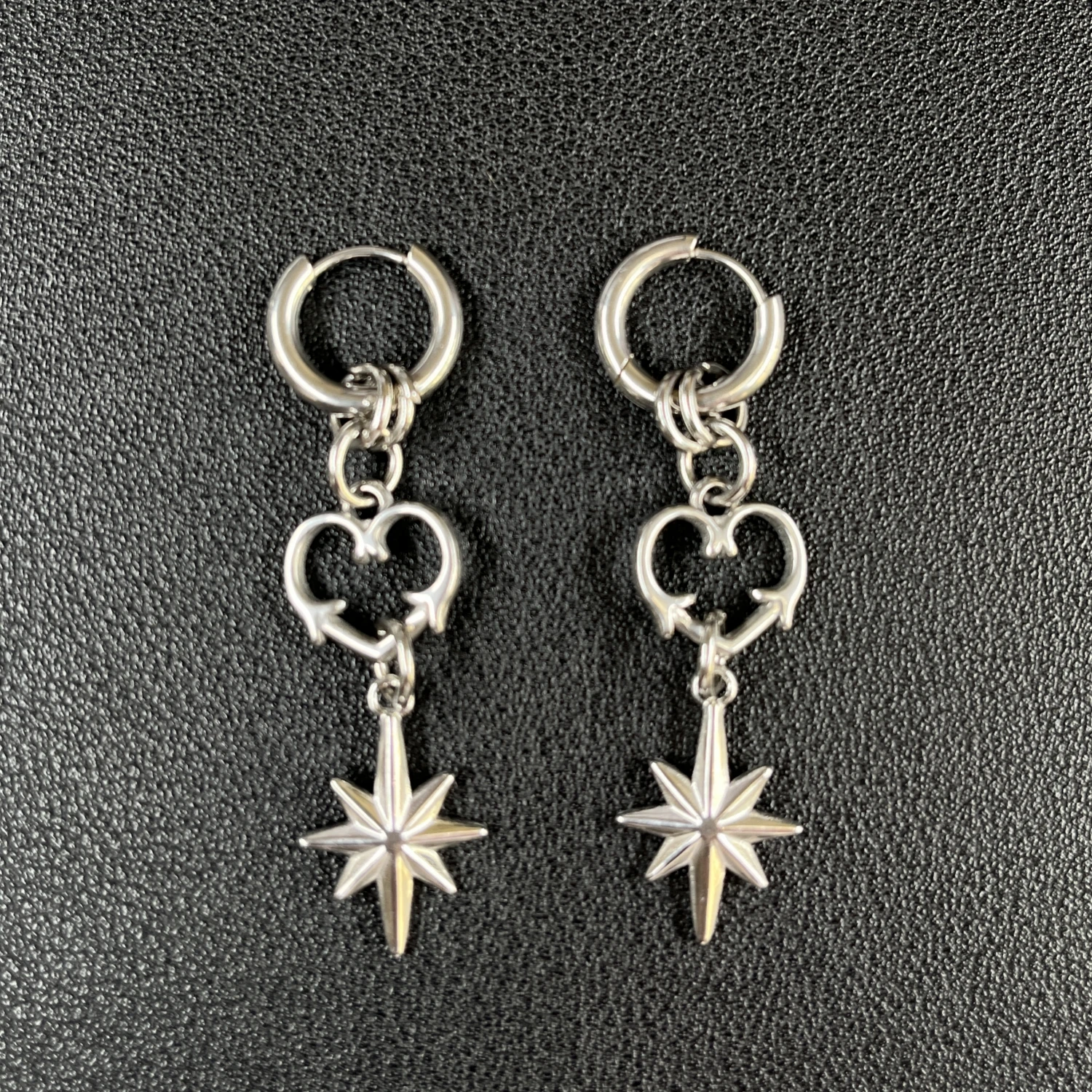 Punk Grunge Rock Nieten Kette Ohrringe Coole Mode Geometrische Tropfen Ohrringe Goth Ästhetischen Charme Schmuck Hip Hop Zubehör