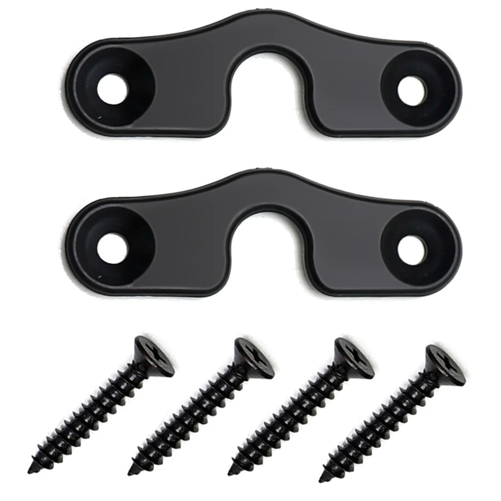 Sun Visor Clip Repair Kit Aluminum Alloy Black Anodized Replacement For JEEP NEWER JK JL JT GLADIATOR WRANGLER Car Accessories