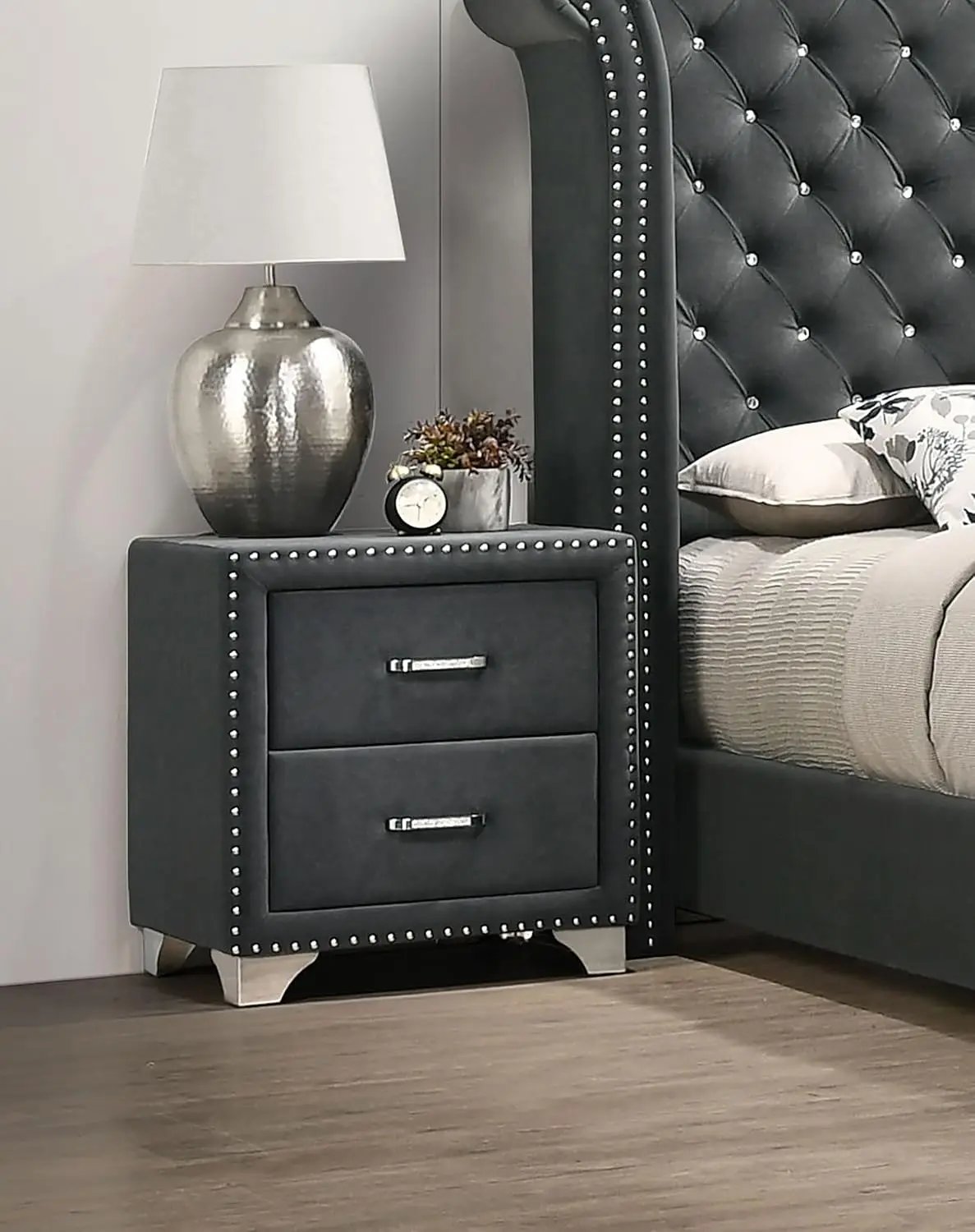 Coaster Melody Nightstand, Grey