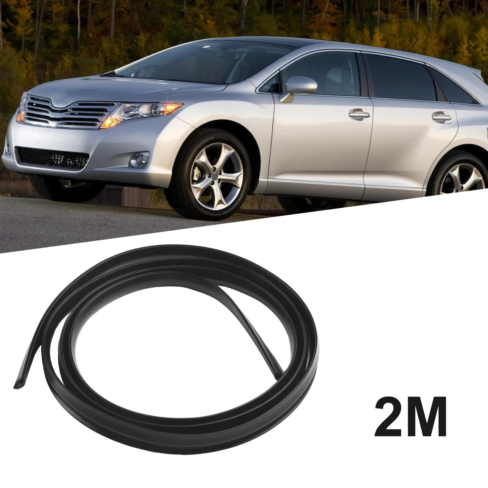 Car Rubber Sealing Strip Seal Strip Trim For Car Front Windshield Sunroof Weatherstrip Rubber Black Trunk Lid Gap Seal Strip