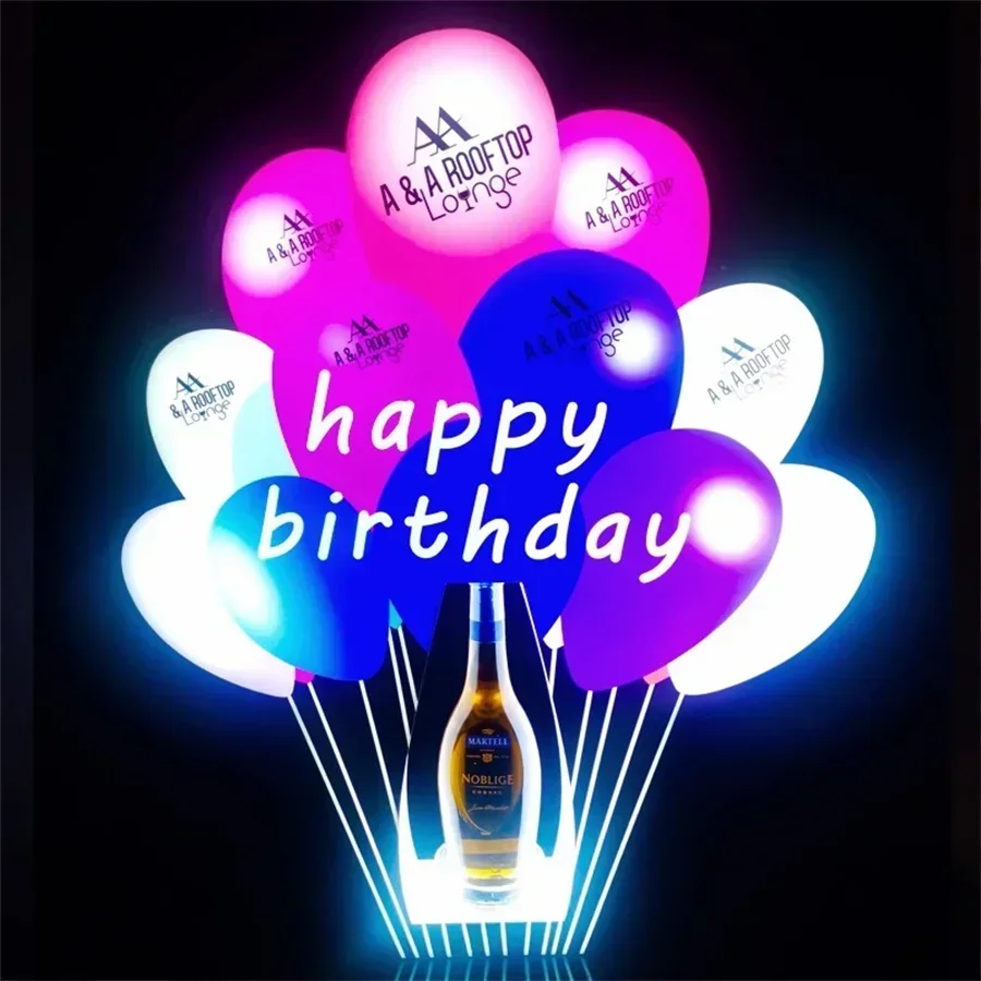 LED Balloon Bottle Presenter Balloons Glorifier Display for DJ Disco Events Party Lounge Bar Night Club LED VIP Bottle Carrier