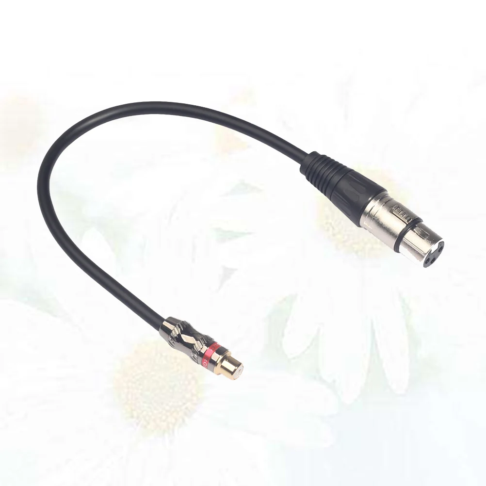

Audio Line Cable RCA Female to XLR Converter Amplifier Adapter Black