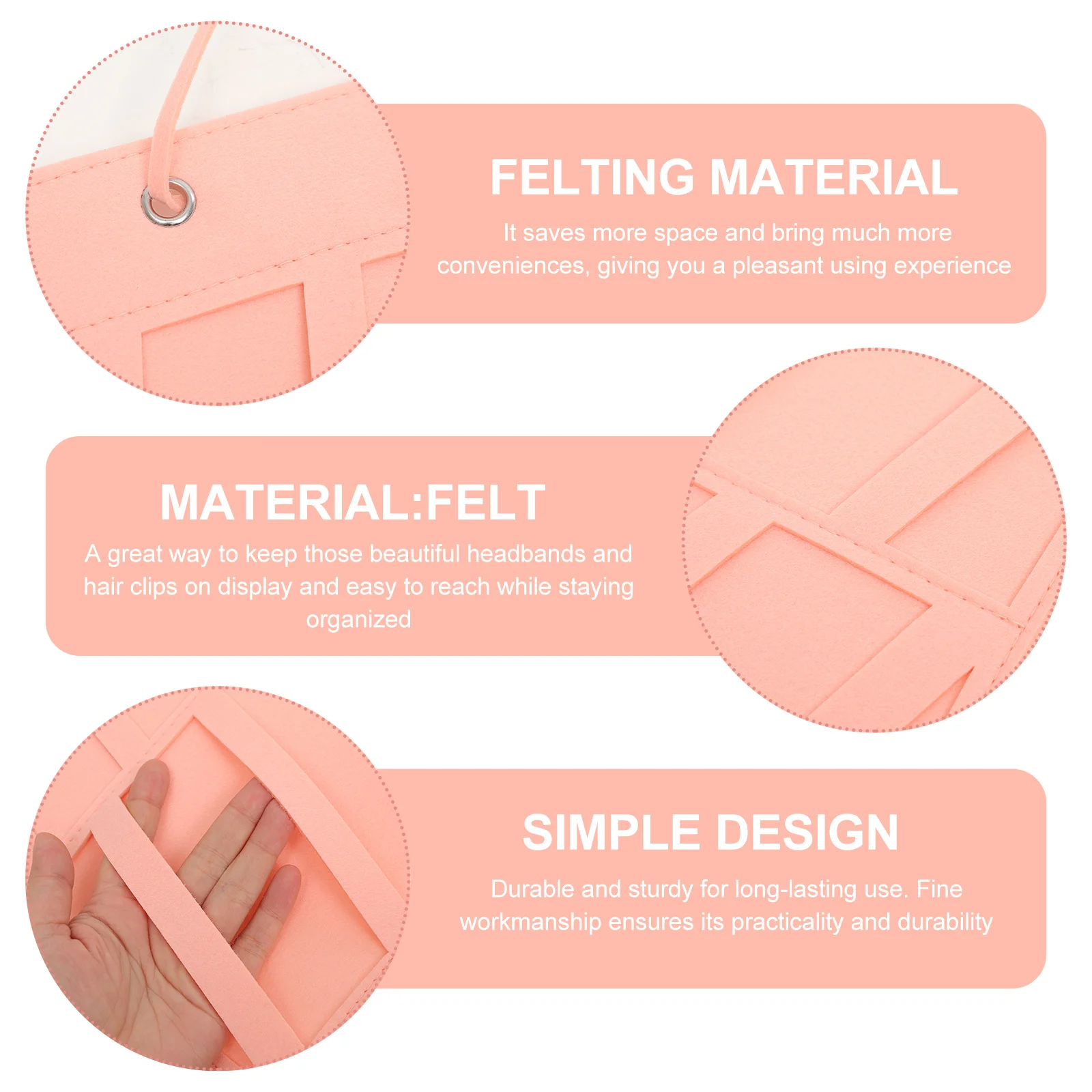 حامل القوس الشعر معلقة مقاطع الشعر المنظم جدار كيس التخزين عقال عرض حقيبة الملحقات المنظم عرض حقيبة