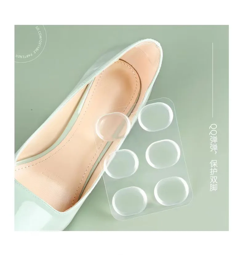 6pcs/set High Quality Silicone Gel Heel Stickers Adhesive Shoe Insole Insert Pad Cushion Foot Care Heel Grips Liner Protector