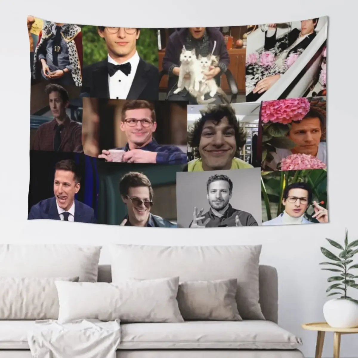 

Andy Samberg (jake peralta) pic collage Tapestry Wall Hangings Decoration Wall Decor Outdoor Decor Tapestry