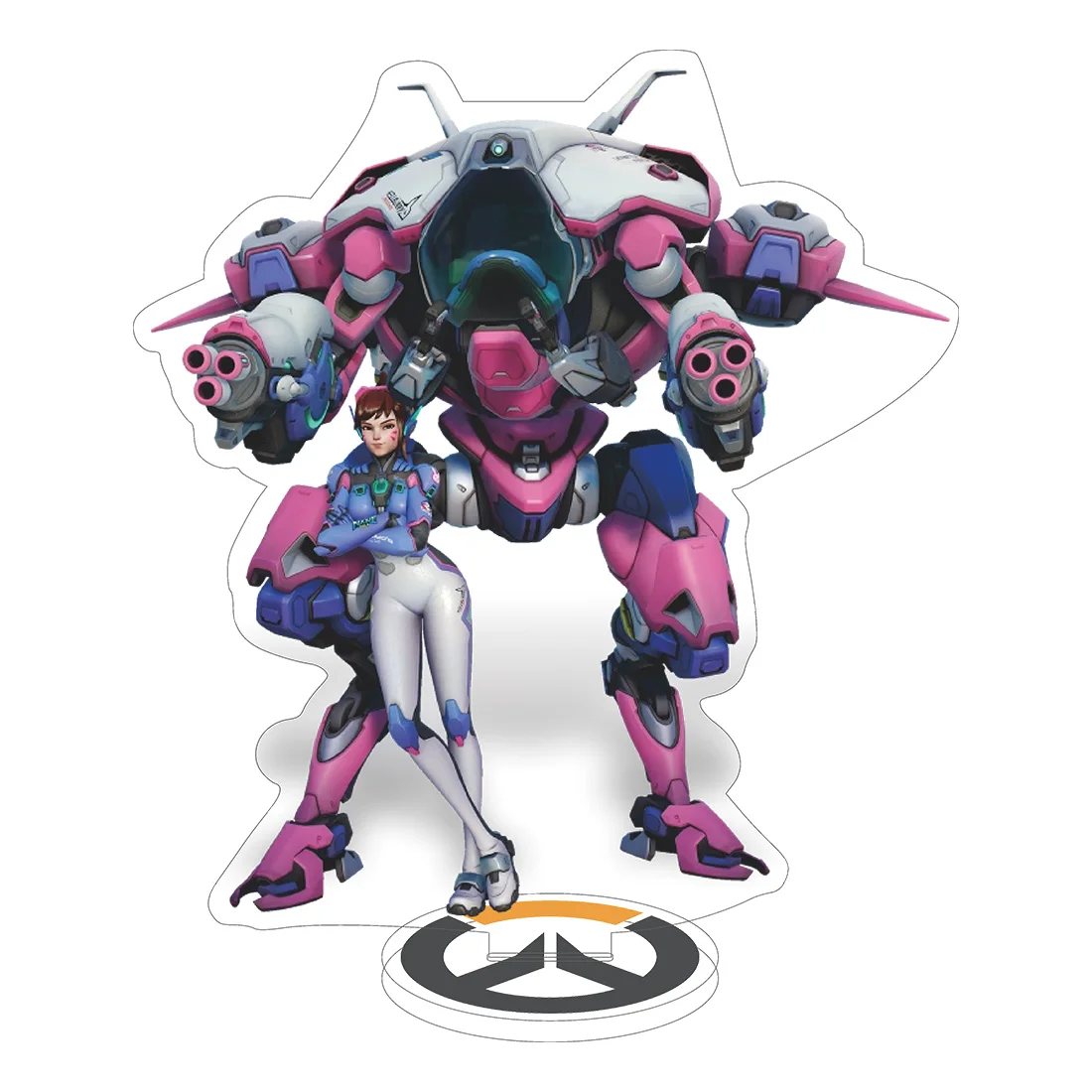 New Overwatch 2 15cm Acrylic Stand keychain Figures Zenyatta , McCree & D.Va Game Collectible Merchandise Desktop Decoration Fan view 6
