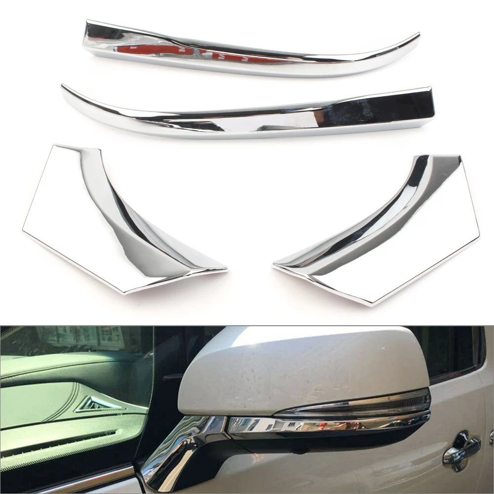 Car Rearview Mirror Side Mirrors Molding Cover Chrome Trim For Toyota RAV4 2019 2020 ABS Plastic