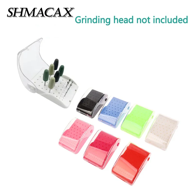 60 Holes Dental Bur Holder Plastic Sterilizer Placement Case Disinfection Box Drill Bits Block Dentistry Laboratory Instruments