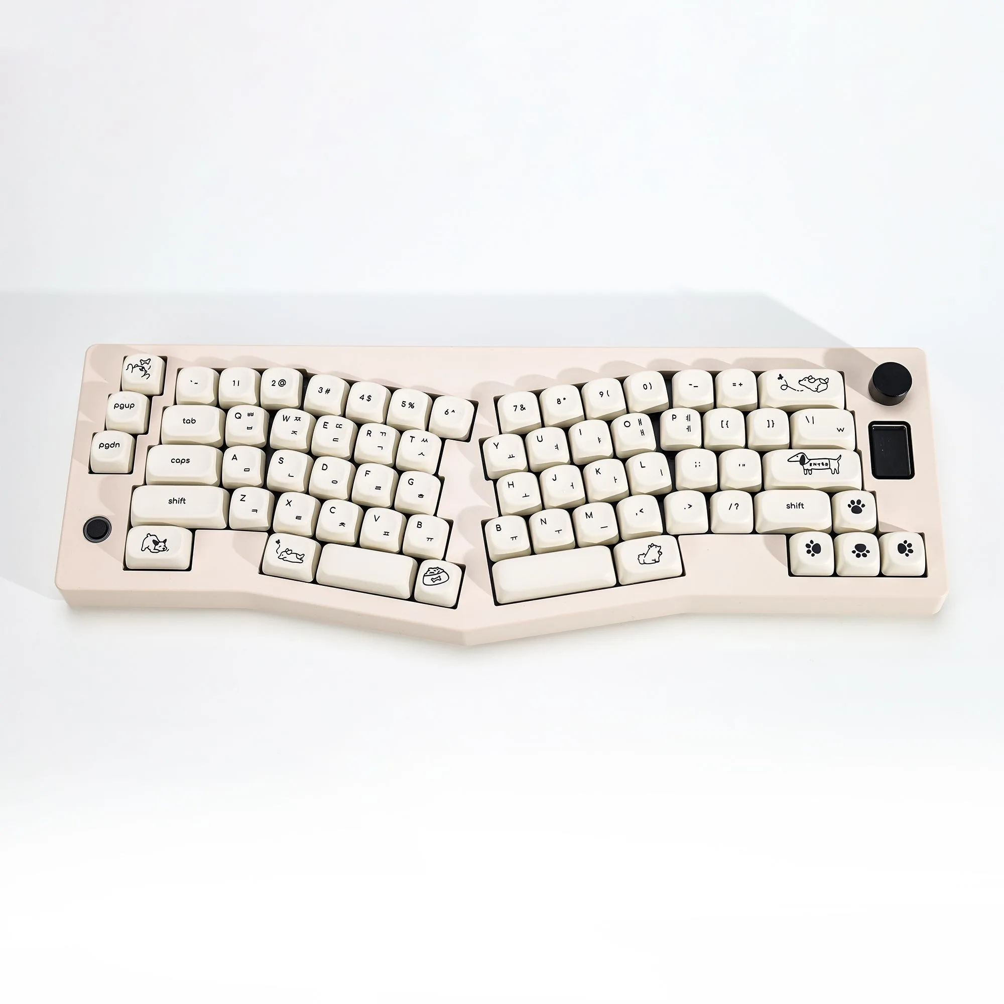 MOA Profile Keycap PBT Dye Sublimation Cute Cat Dog 137 Keys Small