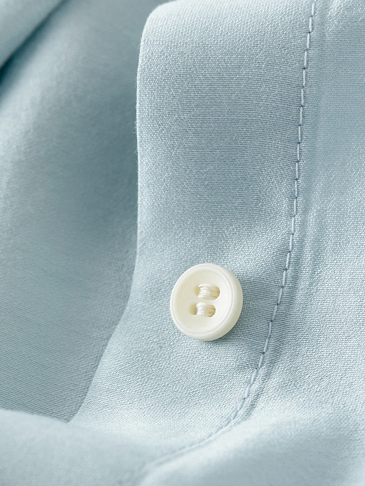 FSLE Simple Retro Short-sleeved V-neck Shirt for Women Summer 2023 Chic Loose Casual Office Lady Lapel Top Shirt Female