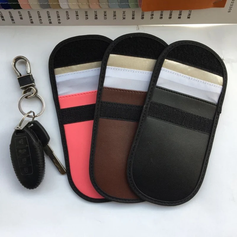 1Pcs Signal Blocking Faraday Bag For Cell Phone Anti-Theft Key Fob Shield EMF GPS Location Info Security Card Protector