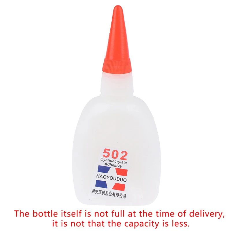 1Pc 502 Strong Glue Instant Quick Dry Cyanoacrylate Strong Adhesive Quick Bond Leather Rubber Metal Repair Tool Office Supplies