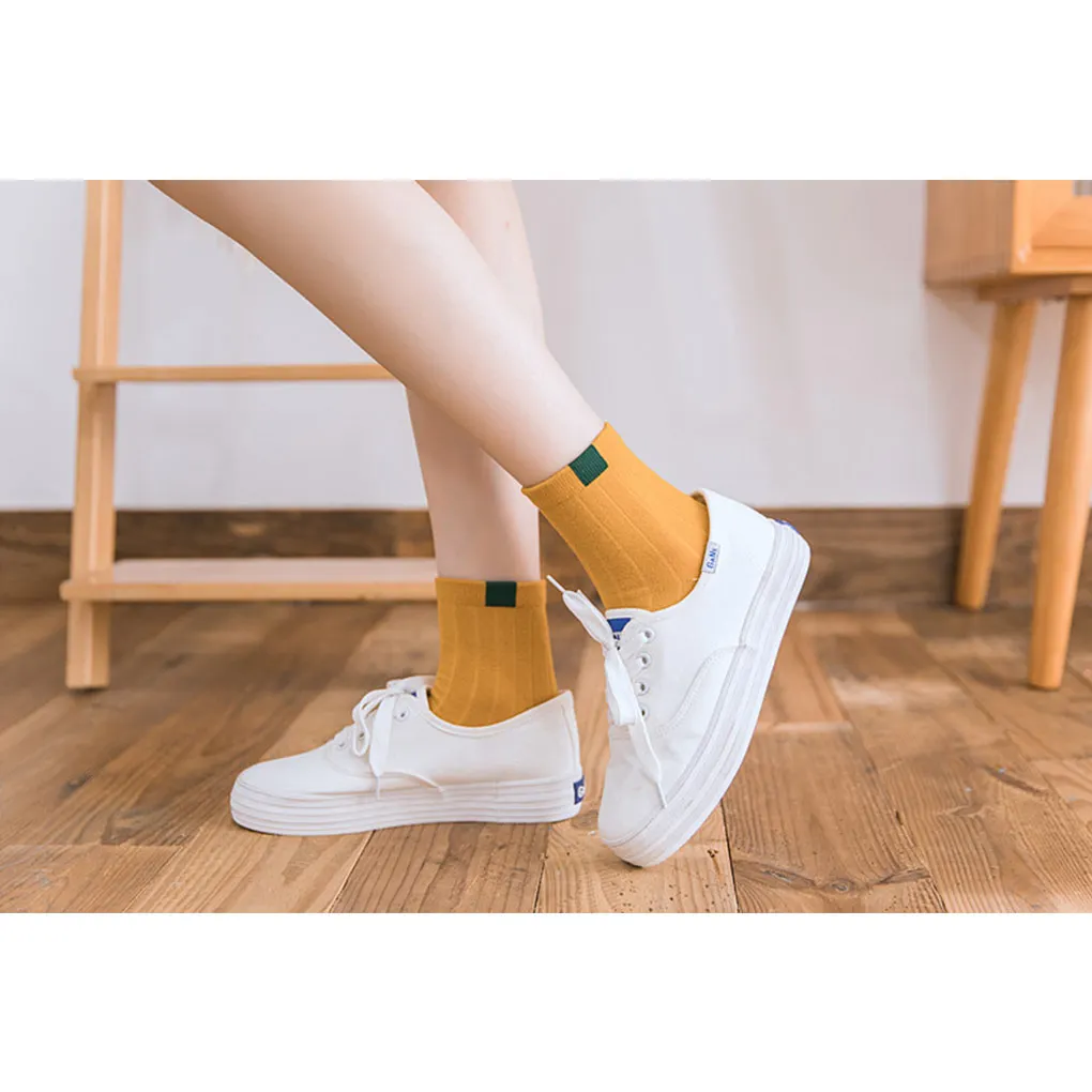 1 Pair Woman Socks Cotton Fashion Comfortable Reusable Travel Hosiery