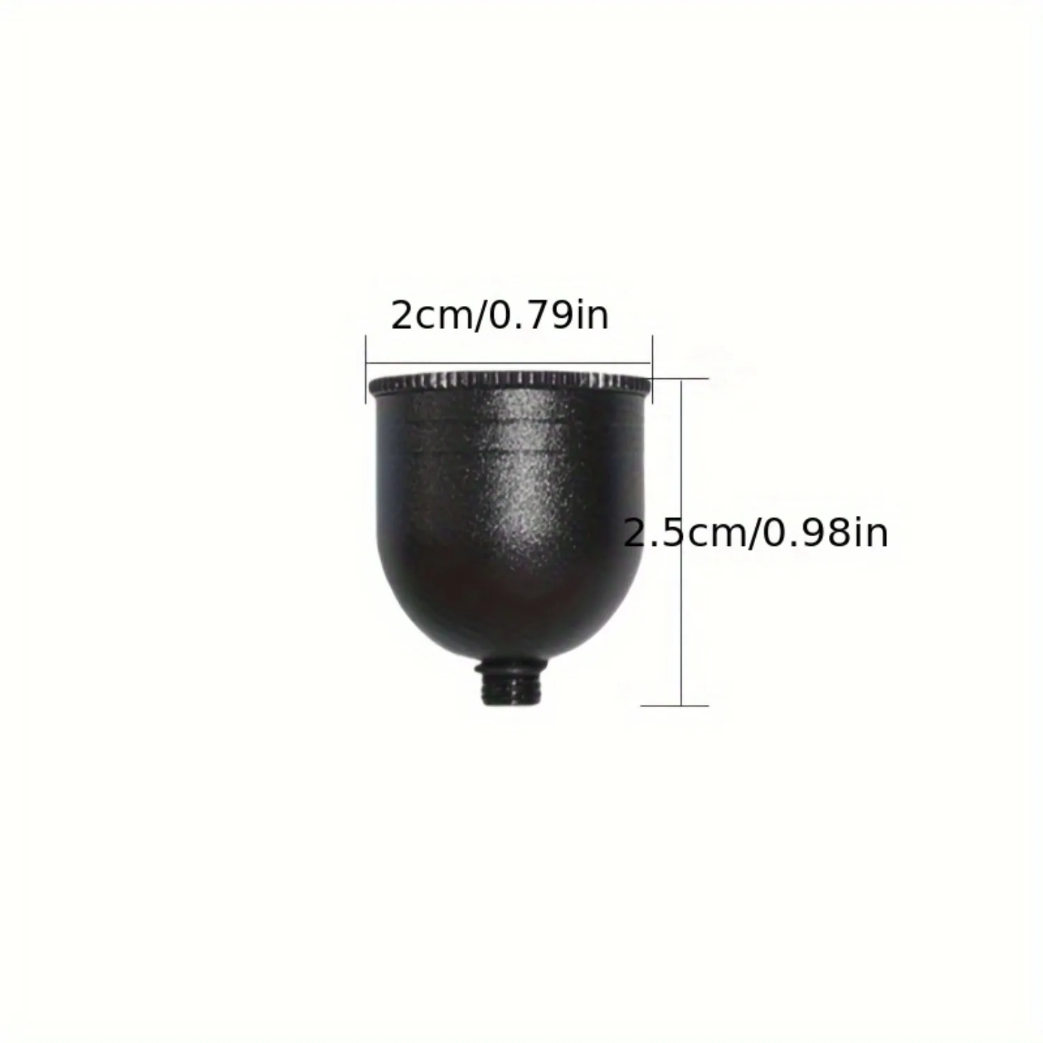 5-Color Aluminum Airbrush Cups, Durable Cylindrical Airbrush Accessories for Paint Ink Pigment, 5Pcs Per Color