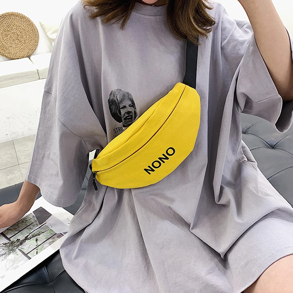 2024 Waist Bag Fanny Pack Women Belt Bags New Strap Pack Trend Chest Packs Banana Bags Canvas Material Hip Hop Package Bum Bags