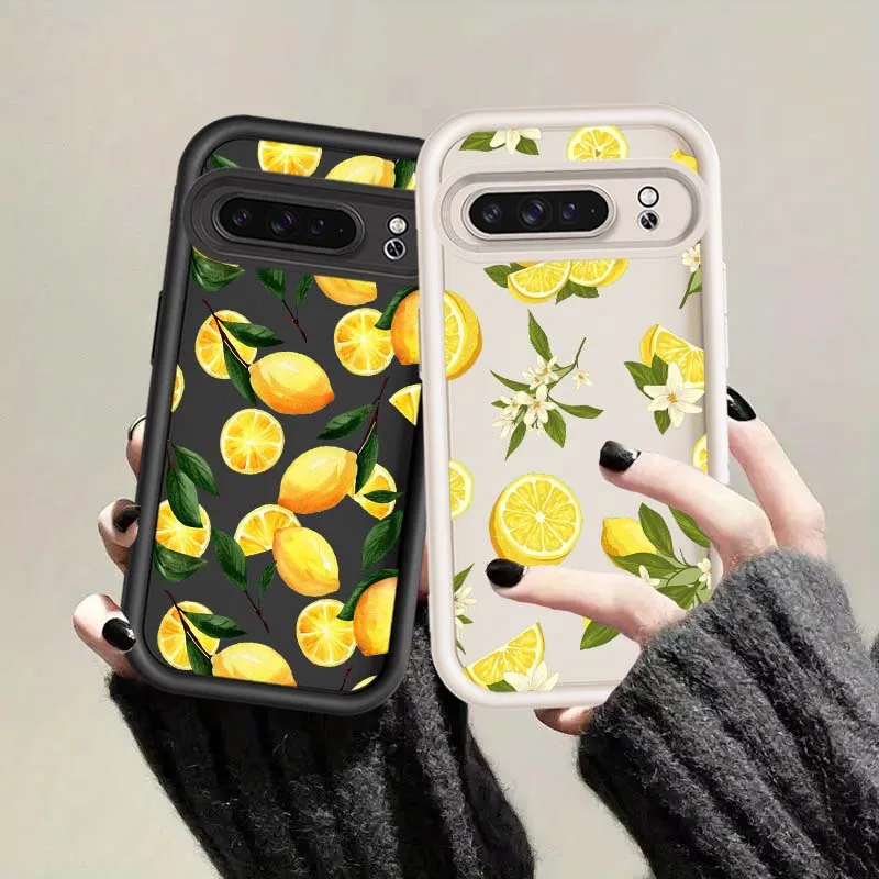 Fashion Design Lemon Creative For Google Pixel 9 8A 8 7A 7 Soft Eye Ladder Phone Case Cover