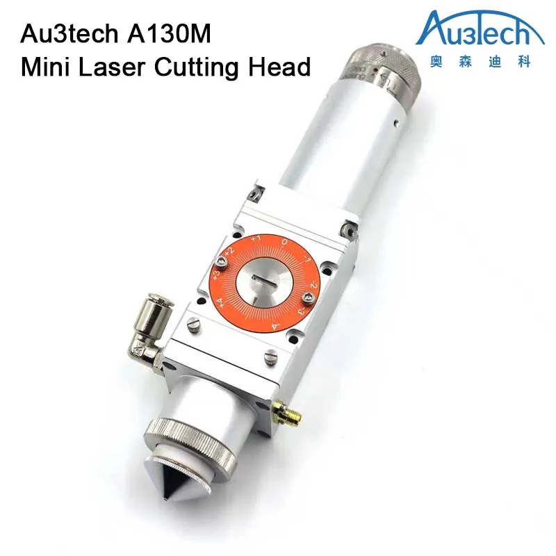 

Лазерная режущая головка Au3tech A130M, 3000 Вт, с ручной фокусировкой, для настольного станка, запчасти для волоконного лазерного маркировочного/резательного станка