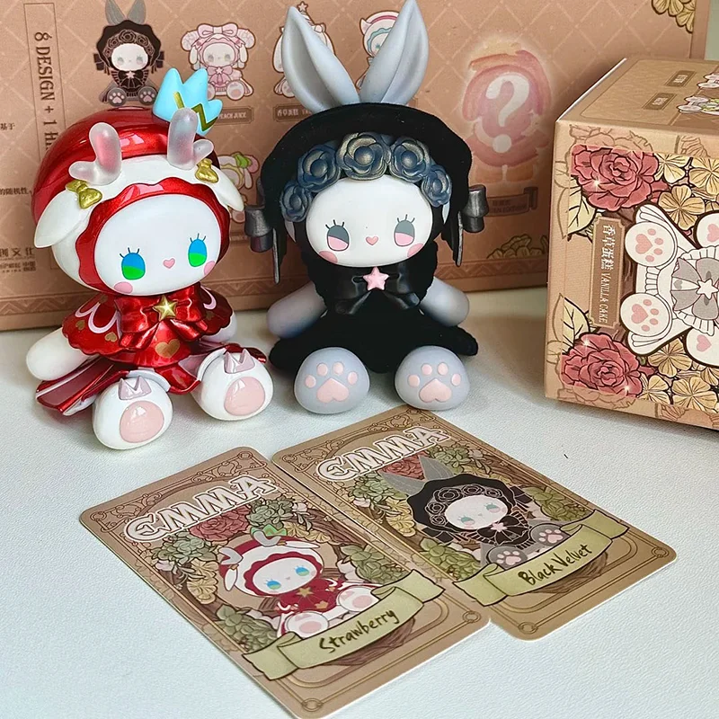 EMMA سر الغابات الحب الدوبامين صندوق أعمى نموذج سلسلة دمية Kawaii عمل أنيمي الشكل سطح المكتب الديكور اللعب هدية عيد