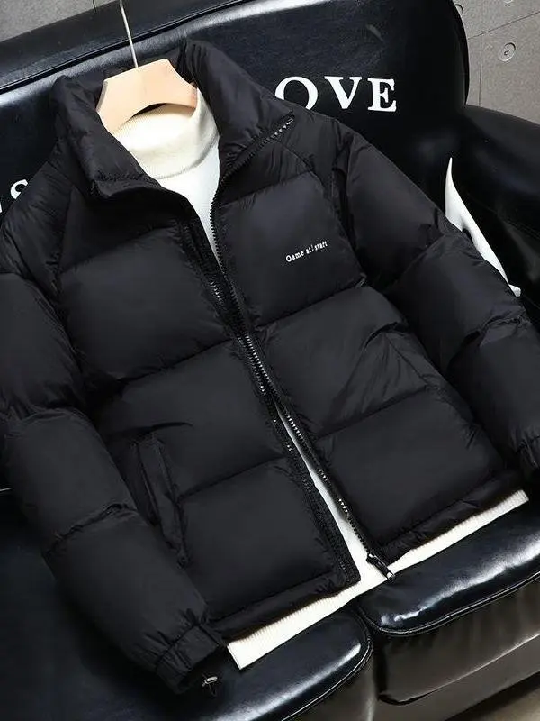 

Мужская зимняя хлопковая куртка с воротником-стойкой, теплая модная верхняя одежда, пуховое хлопковое пальто, студенческий стеганый жилет Bla Gold