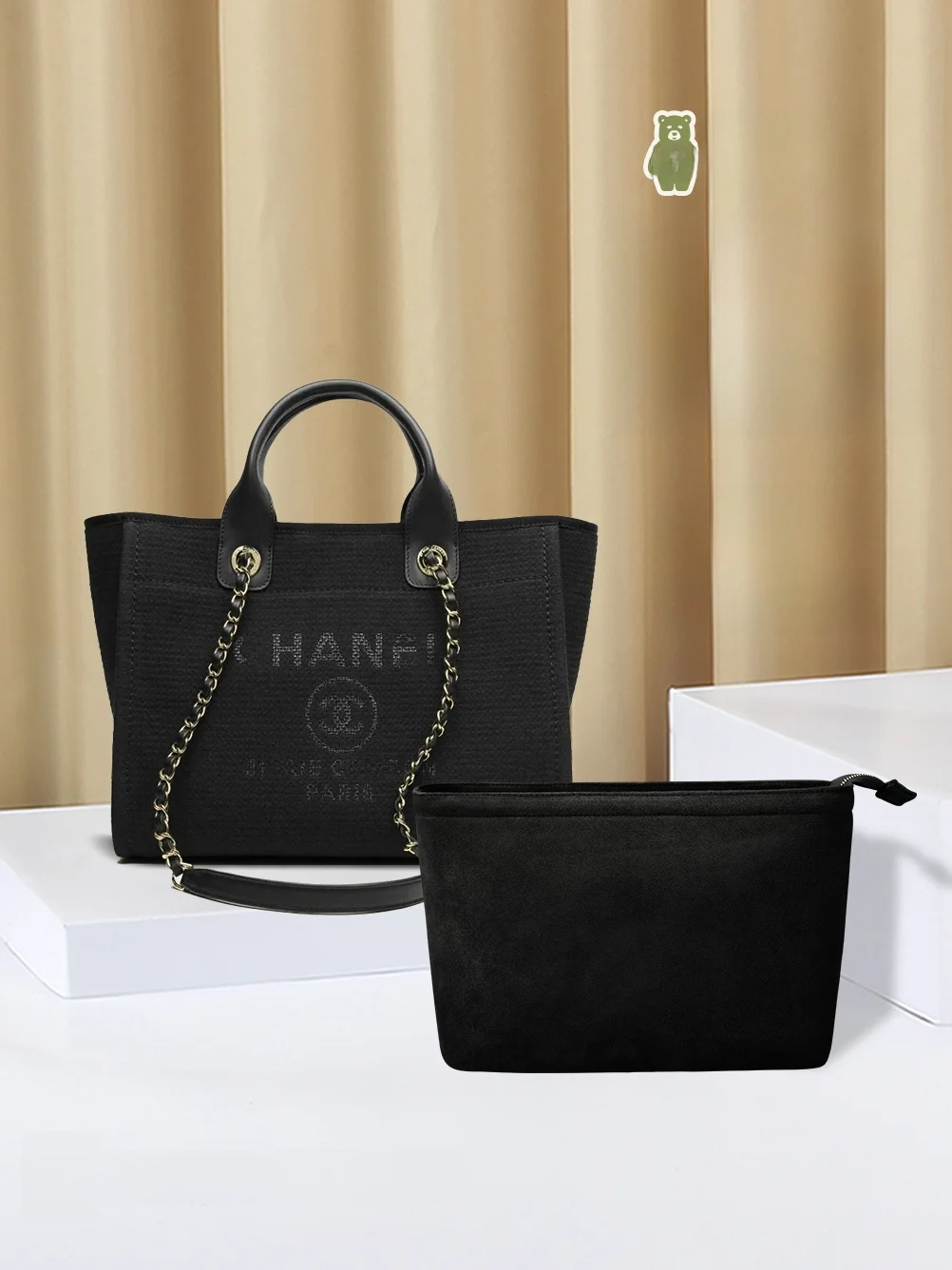 

Новая пляжная сумка-органайзер Micai Bear: многослойная система хранения с застежкой-молнией...