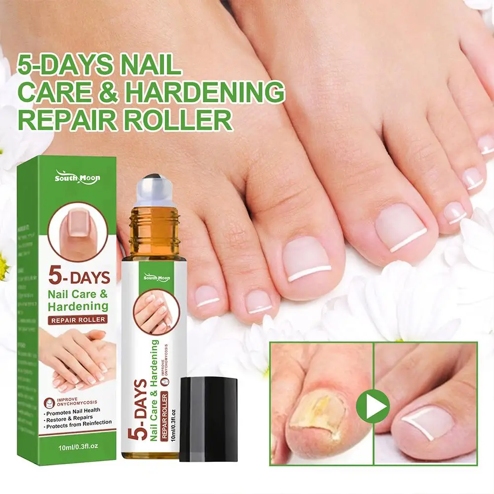 5 Days Nail Growth And Hardening Repair Roller Nail Repair Thickening Solution Nail Brightening Removing Nutrient Nail Soft N1W6