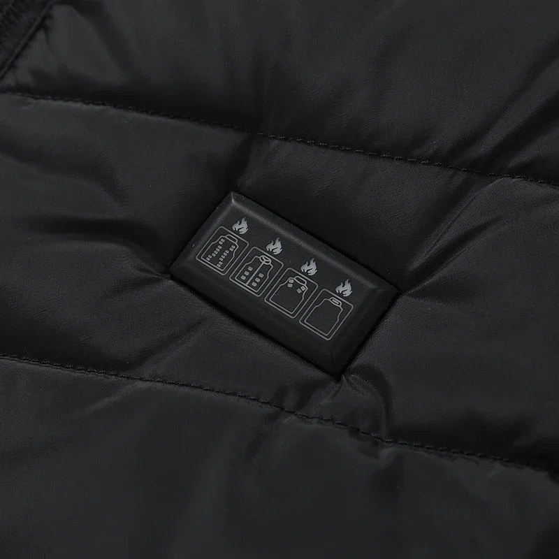 COMXZ Nuove giacche riscaldate Controllo del calore a 4 fasi Giacca riscaldante a 21 aree Uomo Inverno USB Alimentato Gilet di protezione dal freddo a bassa tensione