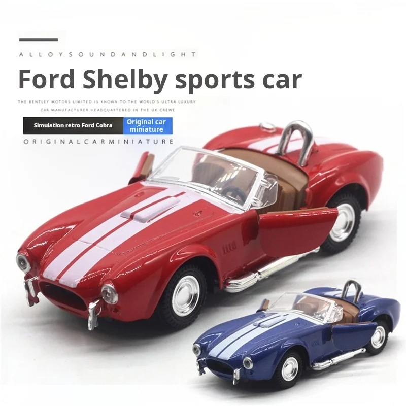 13CM 1:32 Scale Metal Alloy Classic Shelby Cobra 427 Classical Auto Car Model Diecast Vehicles Toys F Children Kids Gifts