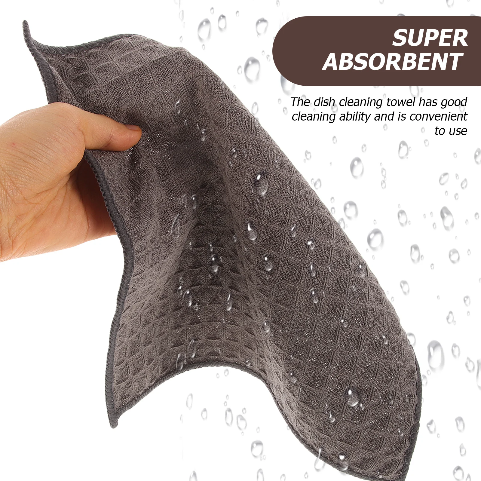 

5Pcs Waffle Pattern Kitchen Dish Towels Super Absorbent Small Hand Towels for Kitchen Cleaning and Drying Dishes Dish