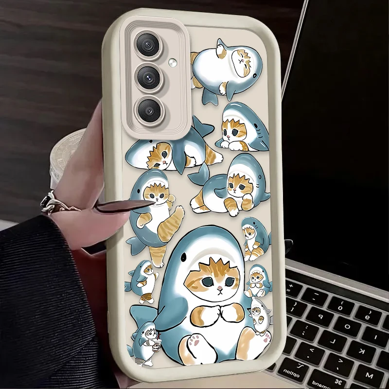 Cartoon Mofusand Cat Phone Case for Samsung Galaxy A54 A05 A05S A34 A24 A14 A53 A33 A23 A13 A52 A52S A32 A22 A12 A71 A51 A31 A50