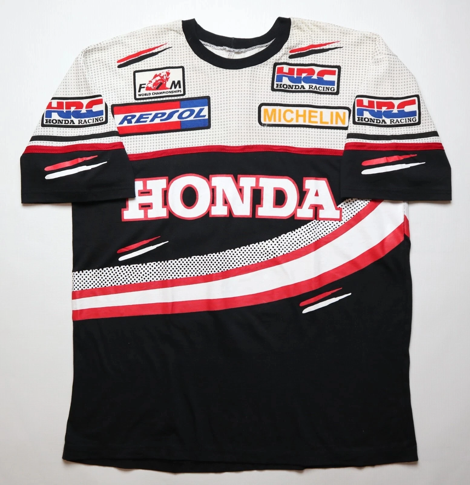 

Honda HRC Racing Team Short Sleeve Summer Jersey Breathable Sweat Wicking T-shirt Comfortable Motorcycle And Cycling Top For Men