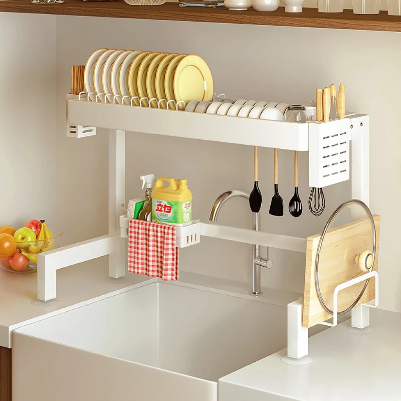 Küchenspüle Regal Arbeitsplatte Spülmaschine Geschirr Abflussregal Geschirrregal Lagerregal