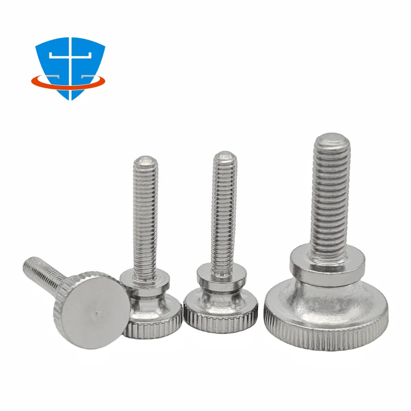 304 Stainless Steel Knurl High Step M2 M3 M4 M5 M6 M8 M10 M12 GB834 DIN464 Hand Tighten Thumb Screw  Big Head Adjustment Bolts