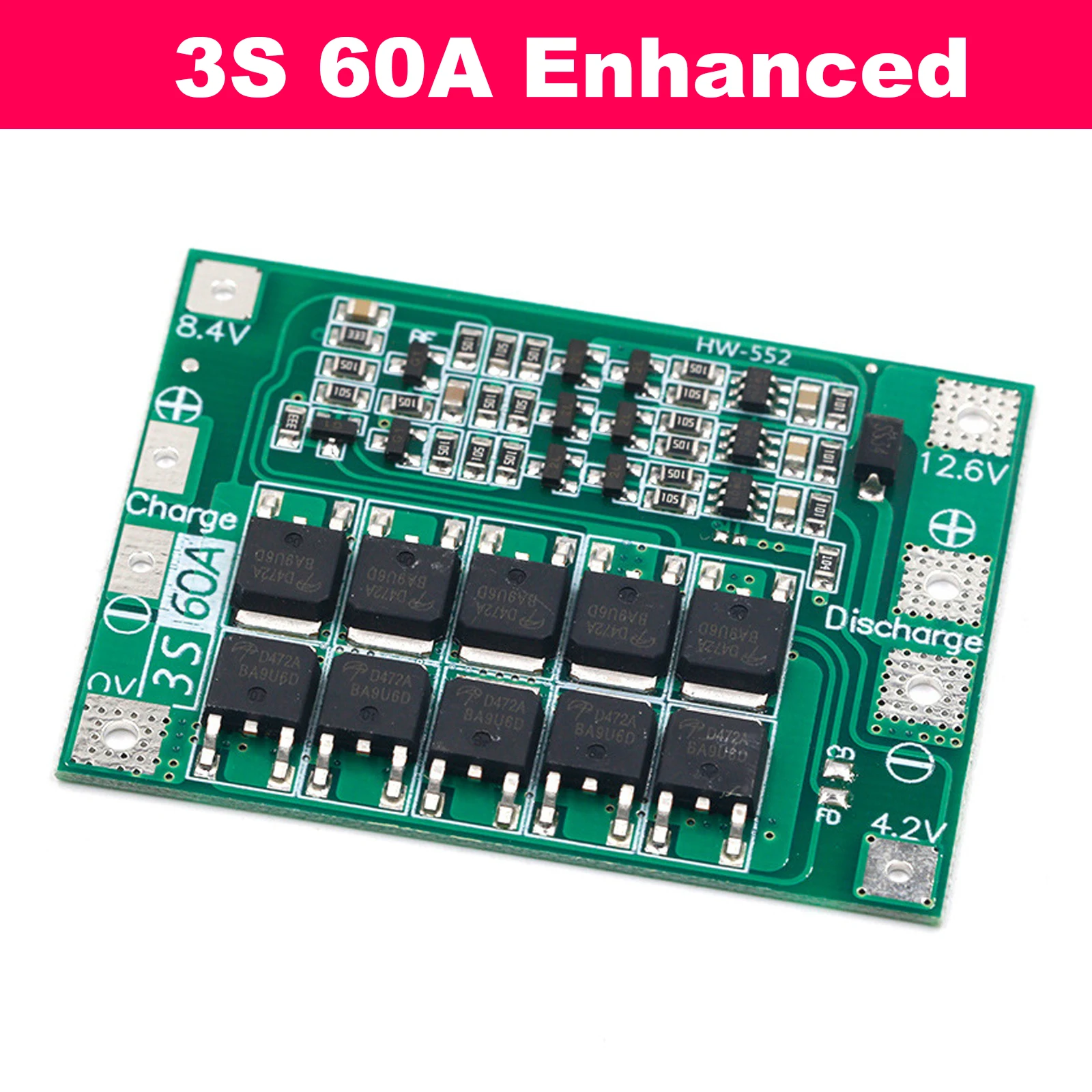 3S 4S 40A 60A Li-Ionen-Lithium-Batterieschutzplatine BMS 12V 16.8V mit Überladungsschutz und verbessertem Balancing für Bohrmaschinen und DIY-Anwendungen