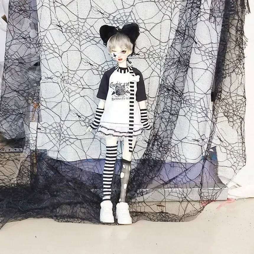 新しい45cmドール服スーツ1/4 Bjdドールスカートまたはショートパンツセット女の子DIYドレスアップドールアクセサリー、ドールなし