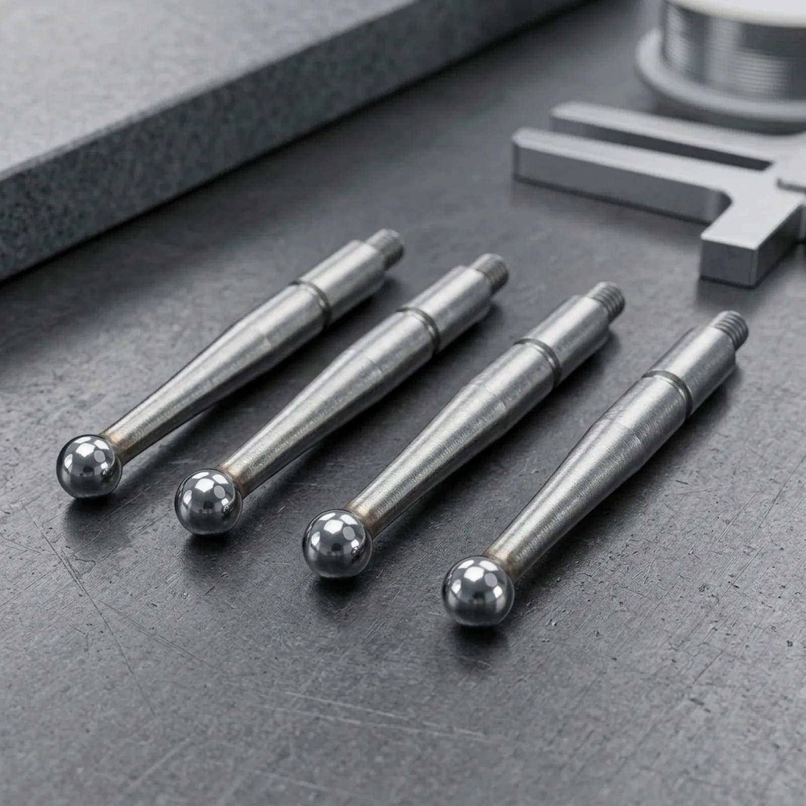Engineered Carbide for contact Points 4PCS Set for Test Indicator M1 6 Thread Shank Length 20 9mm  Engineered
