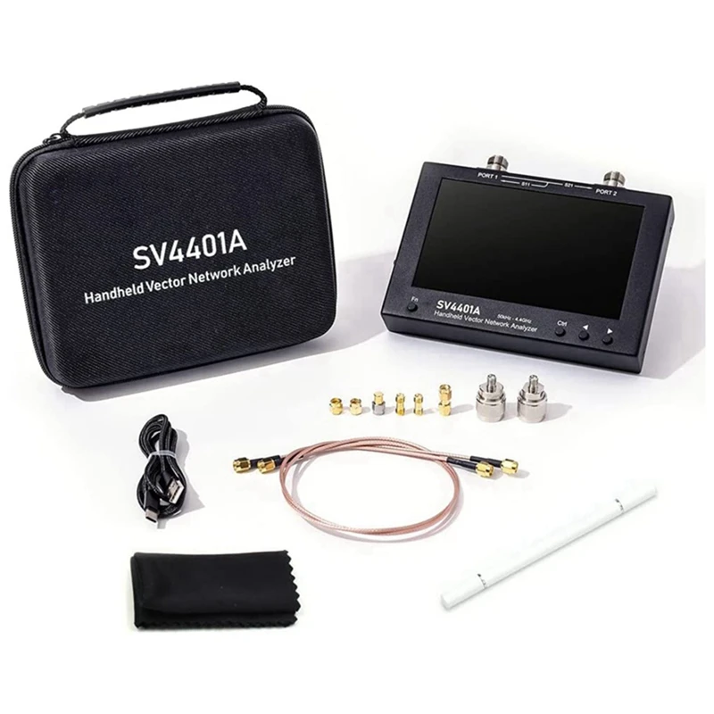 7-Inch Large Touchscreen 50Khz-4.4Ghz Vector Network Analyzer Hf VHF Uhf Antenna Analyzer SV4401A Update Nanovna Network Tester