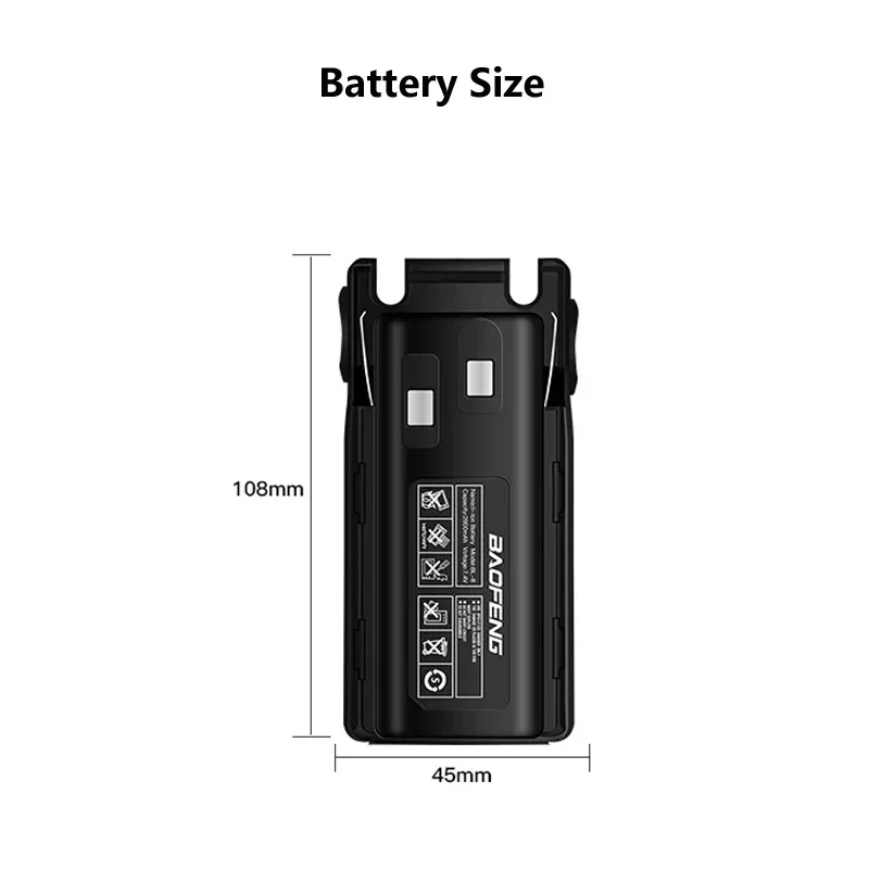 Baofeng UV-82 Battery 7.4V 2800mAh For UV-82HP UV82 UV-8D UV-89 UV-82HX Rechargeable Walkie Talkie Batteries