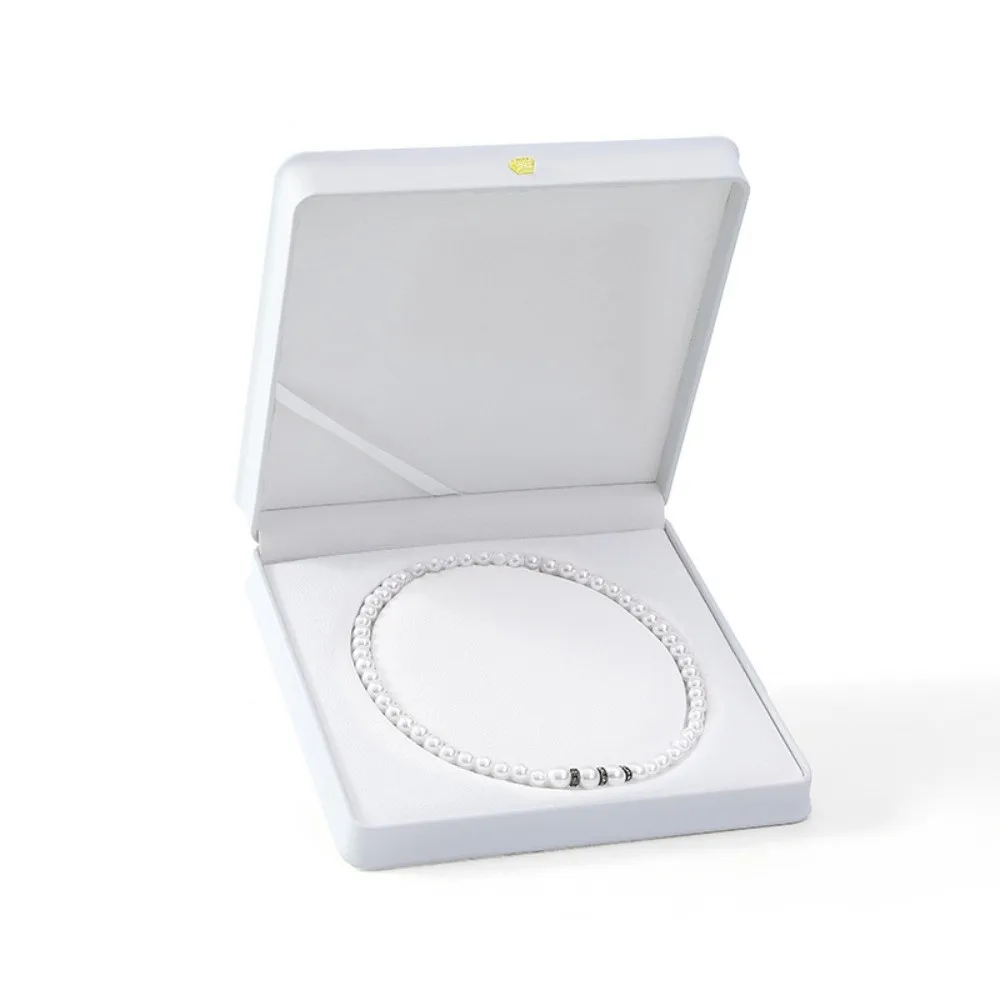 

New Velvet Jewelry Box Solid Color Creative Ring Case PU Leather Bracelet Holder Gift Packaging