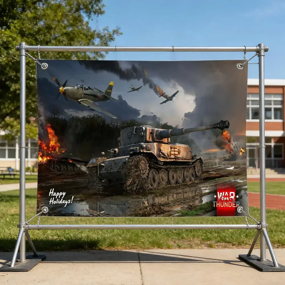 Game Combat Sim War Thunder Military Flags Specialized for indoor and outdoor home decorations, outdoor camping, and bar parties