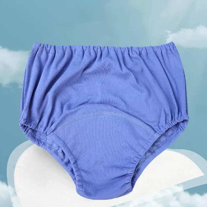 Cotton Incontinence Underwear Regular Absorbency Three layer leak proof Reusable Washable Urinary Incontinence shorts for Adult 