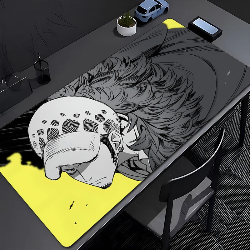 ONE PIECE Trafalgar D Water Law Mouse pad Large e-sports game player mouse pad laptop pad non-slip mat coaster PC Anime Mousepad