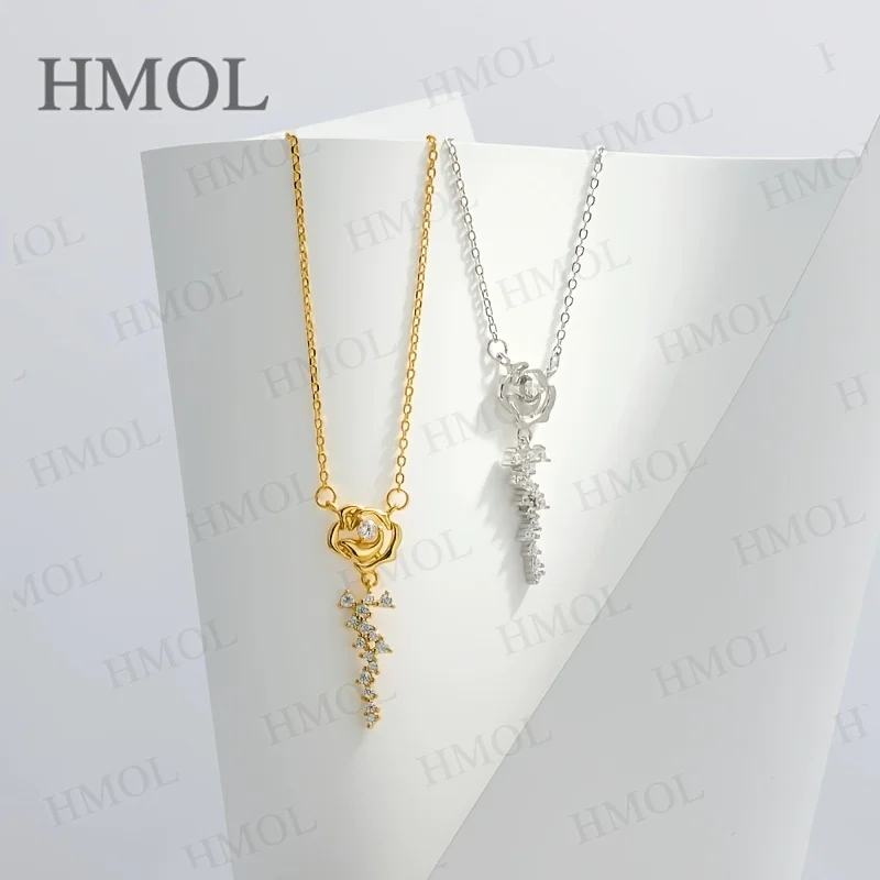 

Moissanite Necklace 925 Sterling Silver with VVS1 Clarity Available in Various Styles Elegant Sparkling Jewelry for Women
