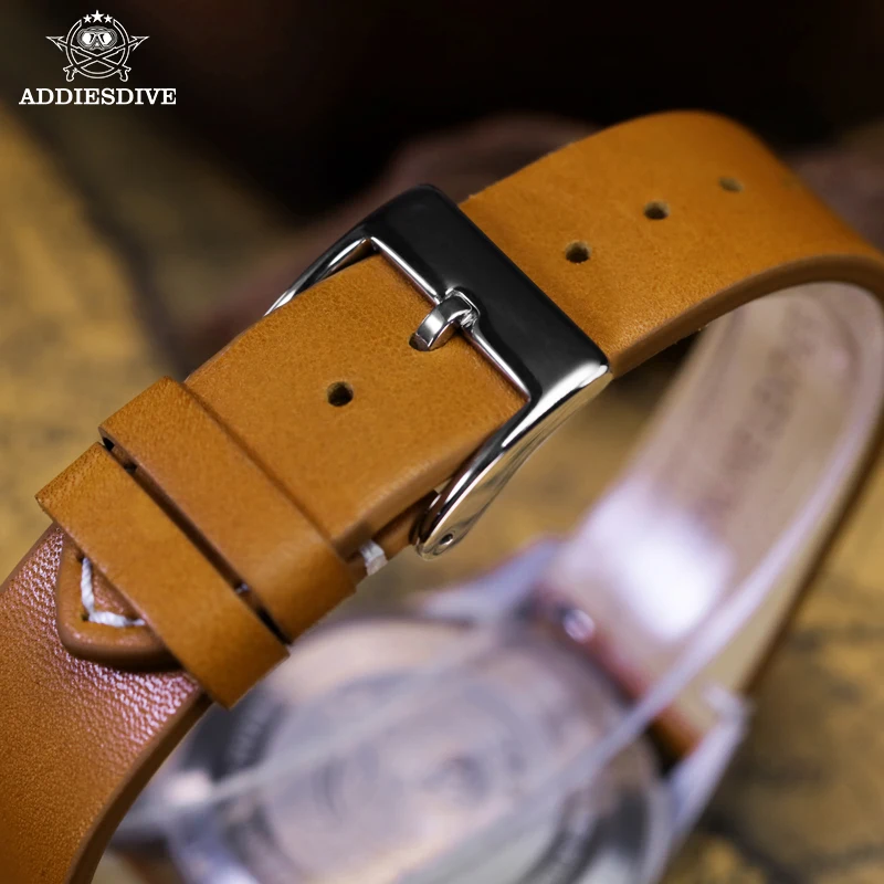 

Механические часы ADDIESDIVE, горячая распродажа, NH35A, BGW9, суперлюминесцентные, с сапфировым стеклом, кожаный ремешок, водонепроницаемость 20 бар, мужские часы, подарок, часы для мужчин.