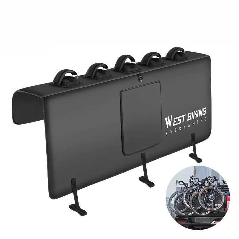 

Велосипедный коврик для задней двери пикапа, фиксированный противоизносный защитный коврик для предотвращения столкновений, прочный защитный коврик для велосипеда, аксессуары для велосипеда