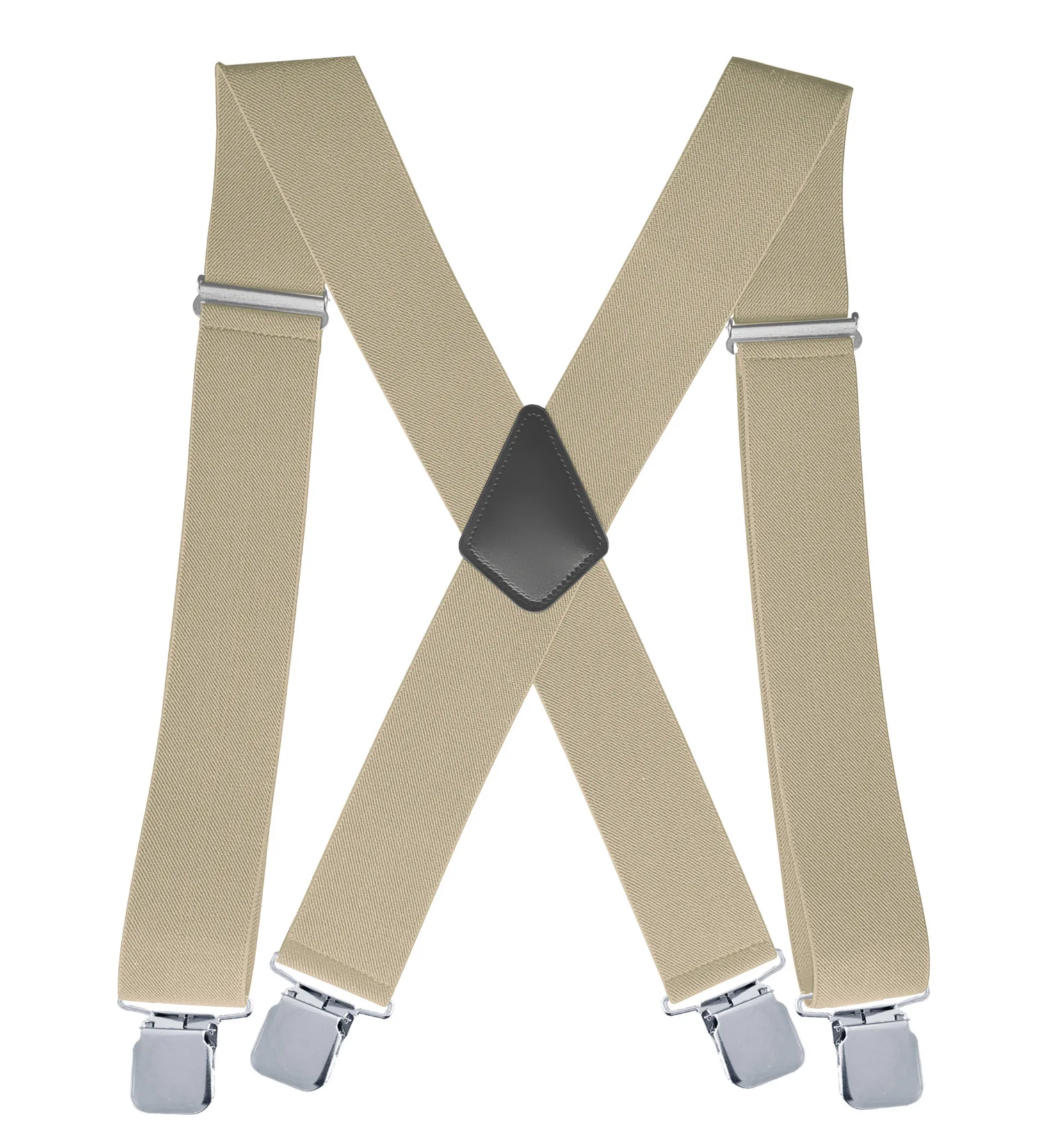 Formal Office Workers 5cm Elastic Men's Shoulder Strap Clip 4-clip X-shaped Adjustable Halter Pants Shoulder Strap